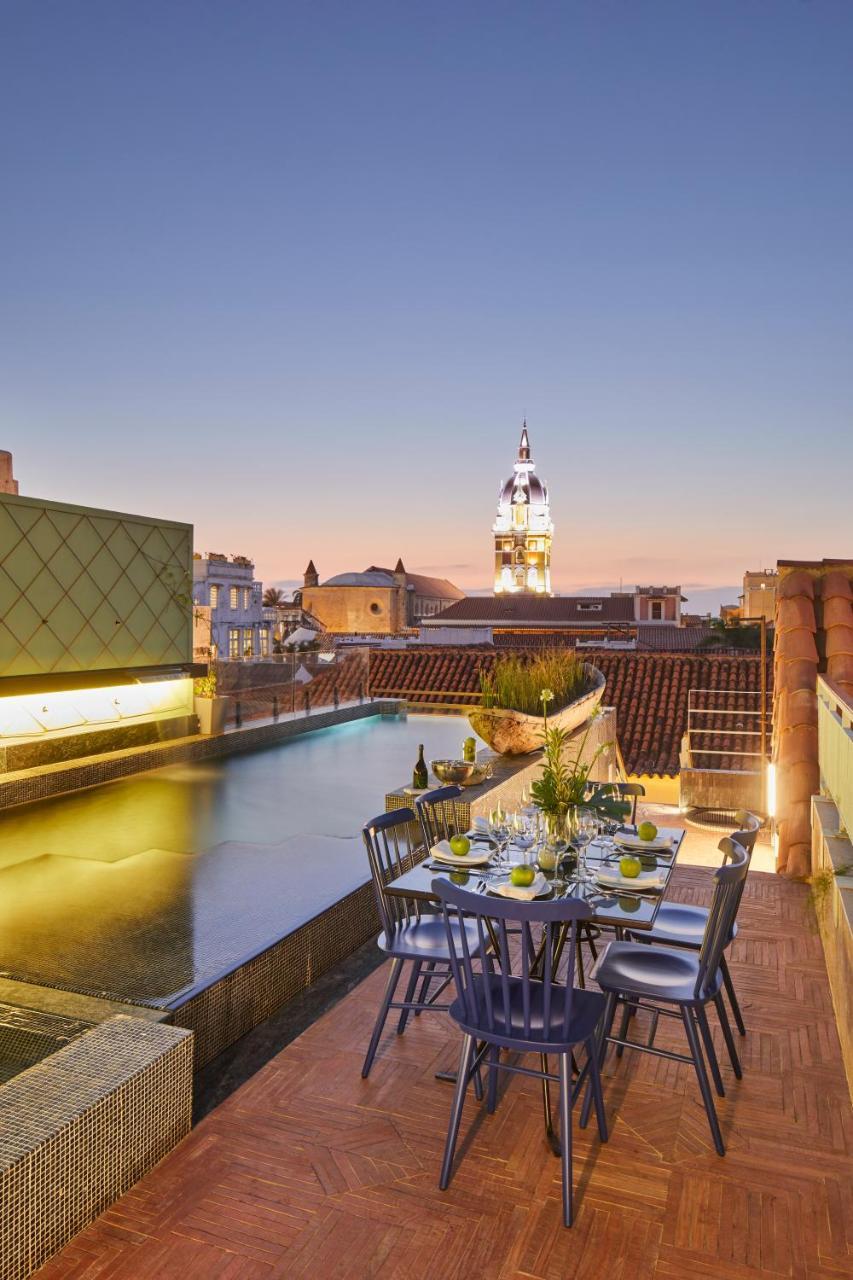 Hotel Boutique Casona Del Colegio Cartagena Exterior foto Rooftop terrace at Hotel Casa 1800